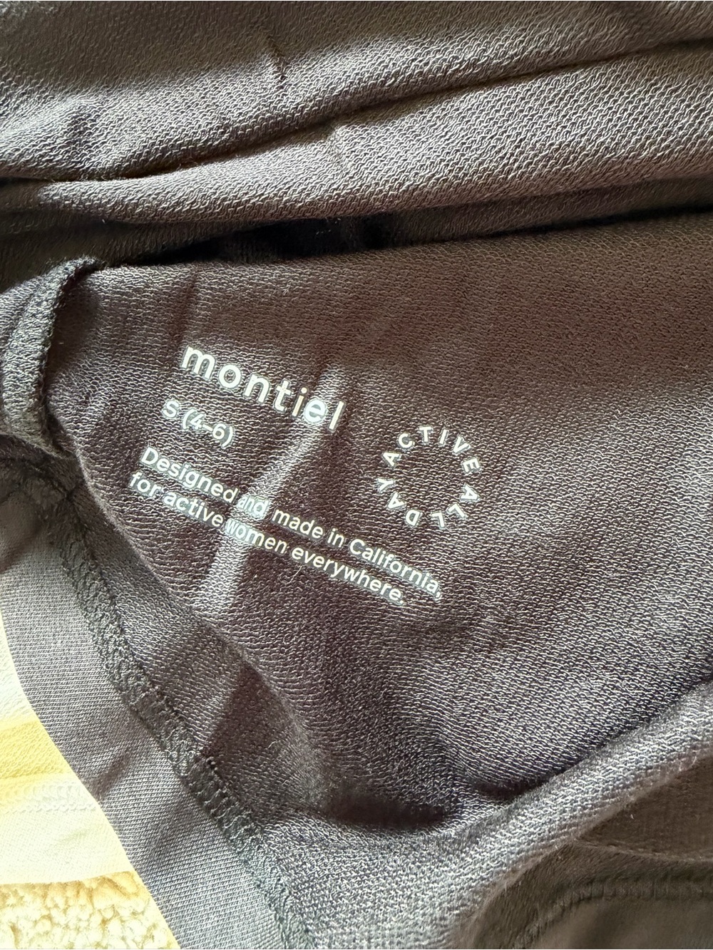 Montiel, bundle of 2 - Women's Long Sleeve Scoop Neck Tee - Black and White. - Picture 3 of 3
